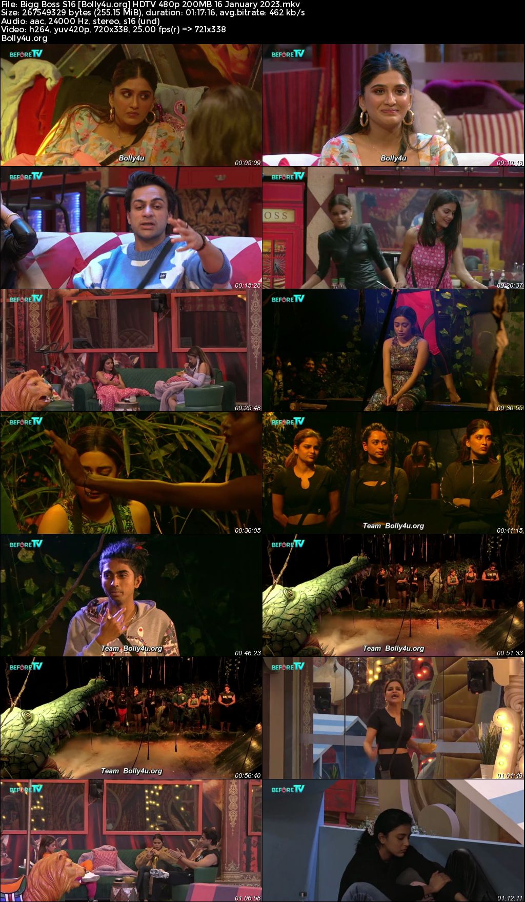 Bigg Boss S16 HDTV 480p 350Mb 16 January 2023 Download Bigg Boss S16 HDTV 480p 350Mb 16 January 2023 Download