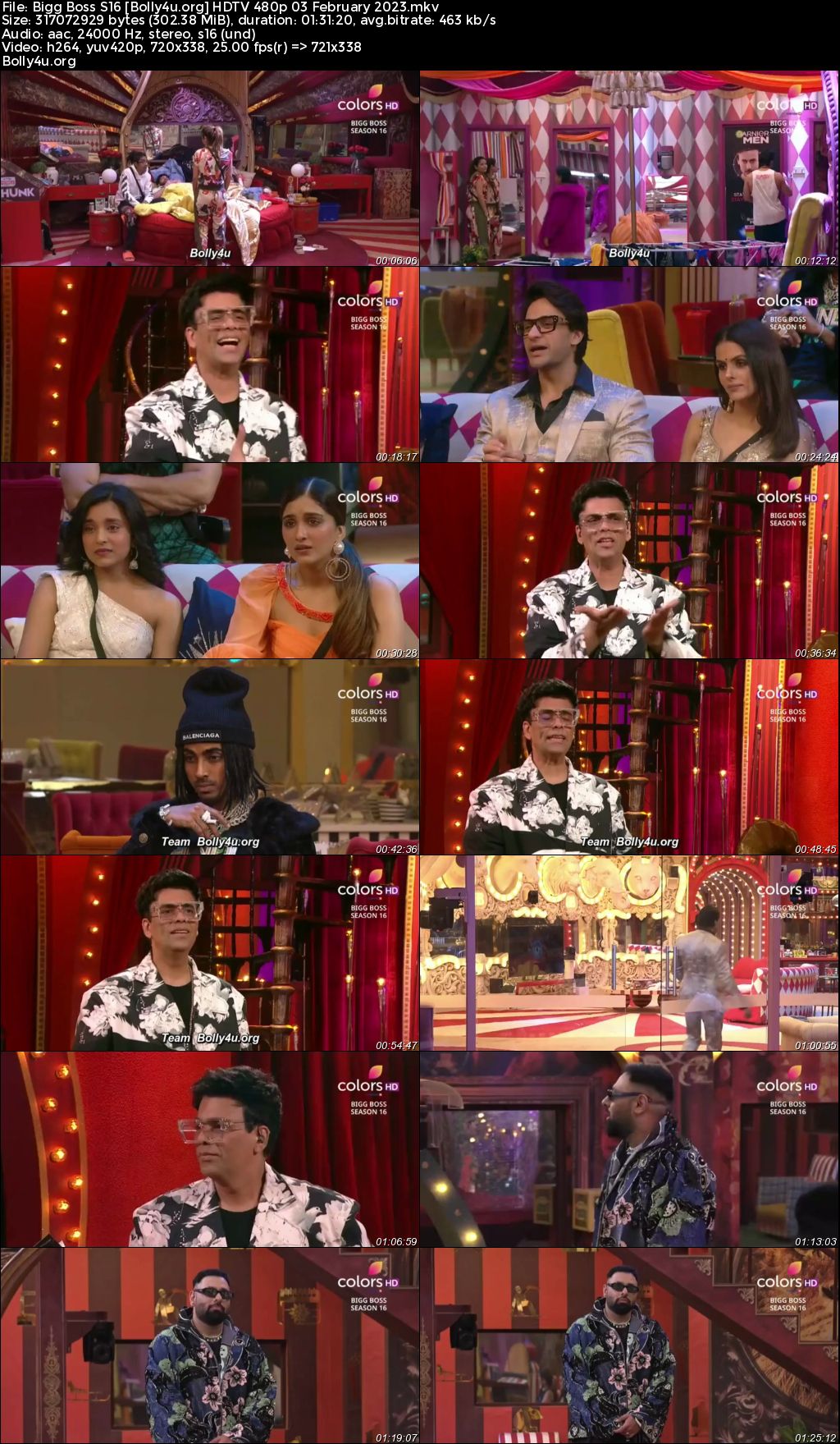 Bigg Boss S16 HDTV 480p 250MB 03 February 2023 Download Bigg Boss S16 HDTV 480p 250MB 03 February 2023 Download