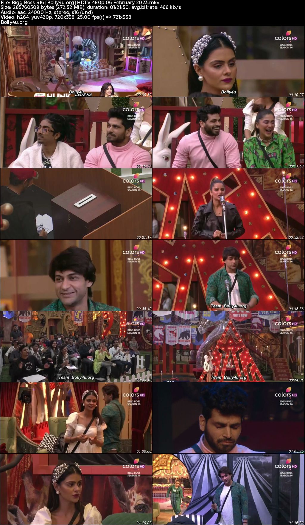 Bigg Boss S16 HDTV 480p 250MB 06 February 2023 Download Bigg Boss S16 HDTV 480p 250MB 06 February 2023 Download