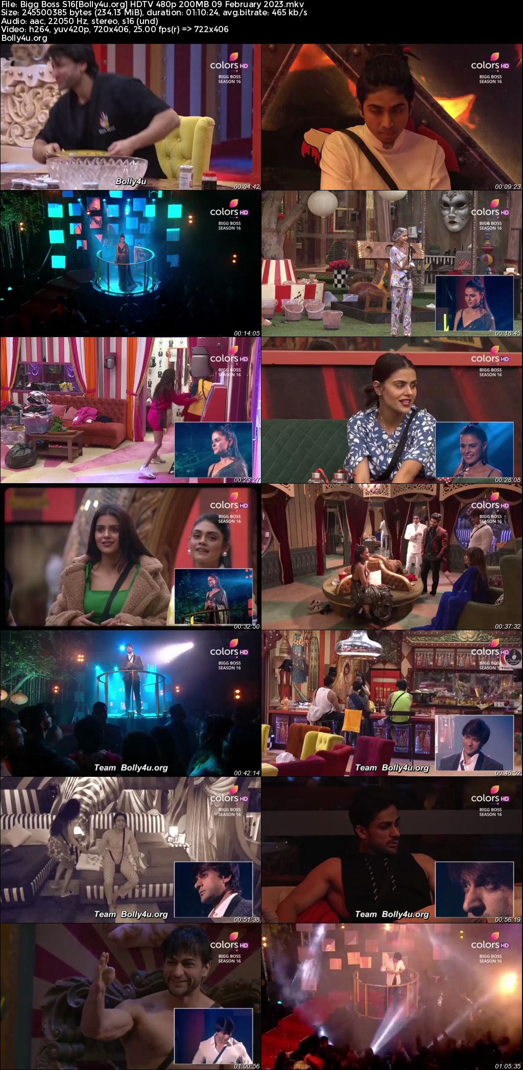 Bigg Boss S16 HDTV 480p 200MB 09 February 2023 Download