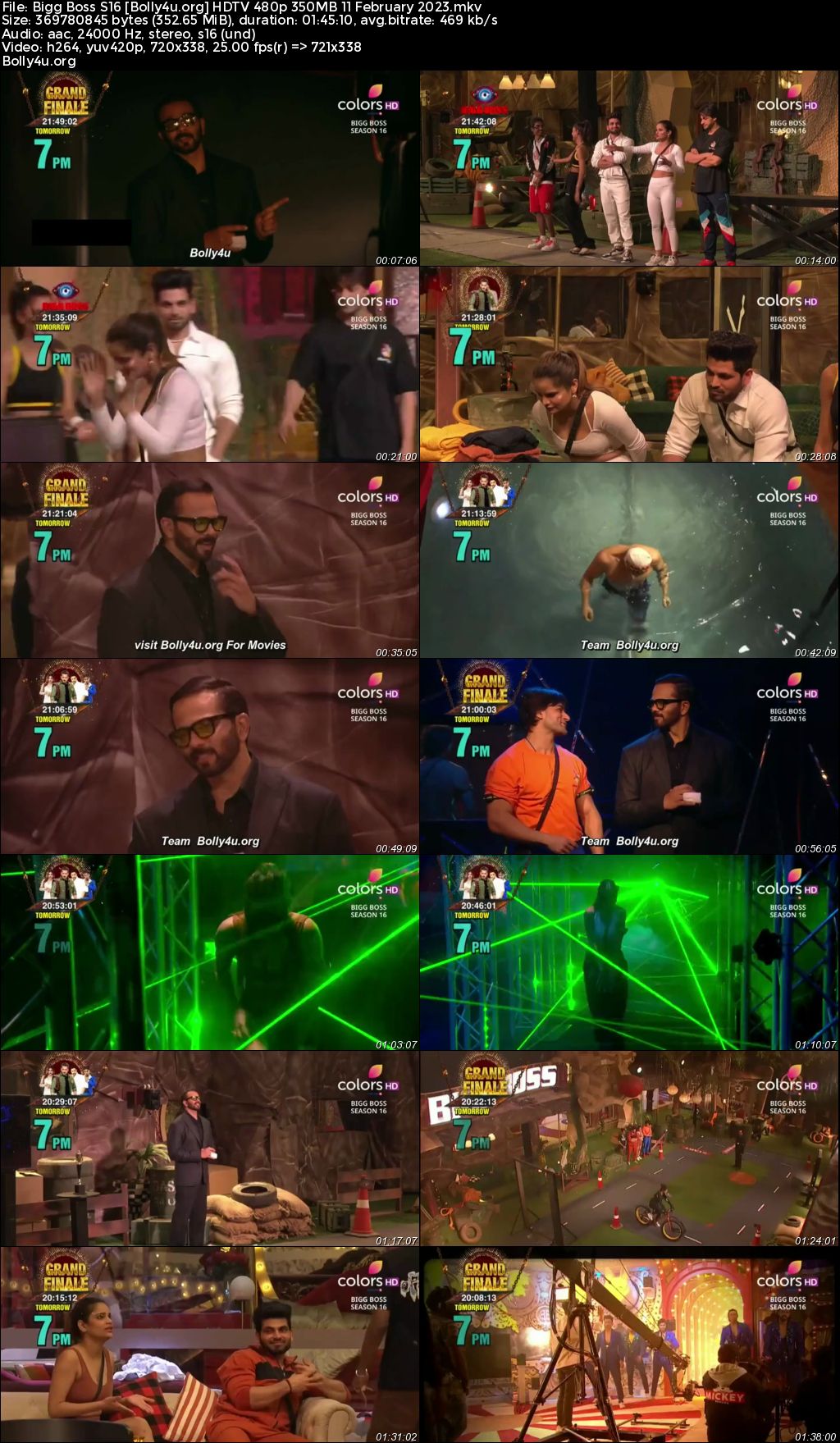 Bigg Boss S16 HDTV 480p 350MB 11 February 2023 Download Bigg Boss S16 HDTV 480p 350MB 11 February 2023 Download