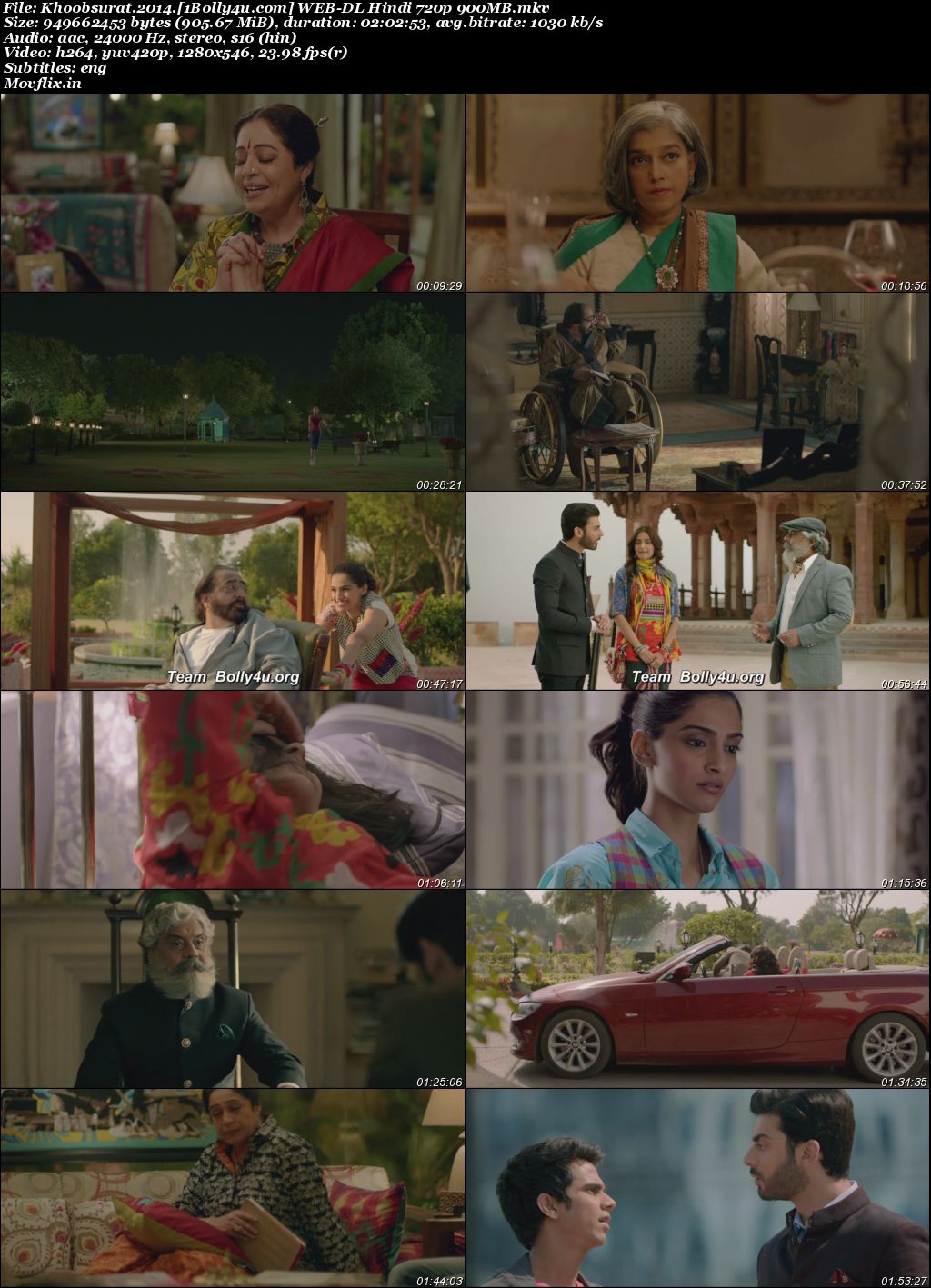 Khoobsurat 2014 WEB-DL Hindi Full Movie Download 1080p  720p  480p